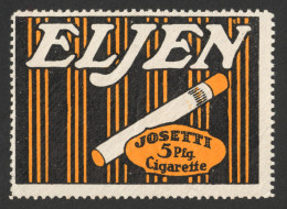ELJEN GERMANY Tobacco Cigarettes Cigarette Advertising Label Vignette Cinderella - Tobacco