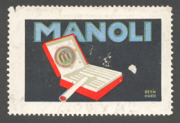 MANOLI VOILA CIGARETTEN BERN MARD GERMANY Tobacco Cigarettes Cigarette Advertising Label Vignette Cinderella - Tabaco