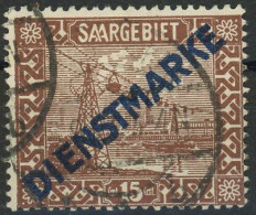 SAAR DIENSTMARKEN 1922 Michel Nummer 4I Gestempelt - Dienstmarken