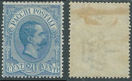 1884-86 REGNO PACCHI POSTALI 20 CENT MH * - RB7-6 - Postpaketten