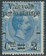 1890 REGNO VALEVOLE PER LE STAMPE 2 SU 20 CENT MNH ** - RB7-6 - Neufs