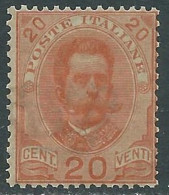 1891-96 REGNO UMBERTO I 20 CENT MNH ** - RB6-2 - Neufs