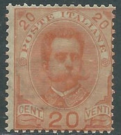 1891-96 REGNO UMBERTO I 20 CENT MNH ** - RB6-4 - Mint/hinged