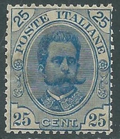 1891-96 REGNO UMBERTO I 25 CENT MNH ** - RB6-4 - Nuovi