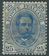 1891-96 REGNO UMBERTO I 25 CENT MNH ** - RB6-6 - Neufs