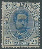 1891-96 REGNO UMBERTO I 25 CENT MNH ** - RB8-8 - Ungebraucht