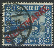 SAAR DIENSTMARKEN 1922 Michel Nummer 9I Gestempelt - Dienstmarken