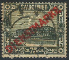 SAAR DIENSTMARKEN 1923 Michel Nummer 15I Gestempelt - Dienstzegels