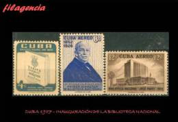 CUBA MINT. 1957-15 INAUGURACIÓN DE LA BIBLIOTECA NACIONAL JOSÉ MARTÍ - Nuevos