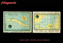 CUBA MINT. 1958-05 DÍA DEL SELLO CUBANO - Unused Stamps