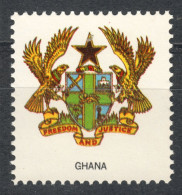 Ghana  / EAGLE Star / COAT OF ARMS 1965 USA H E Harris Philately Boston USA LABEL CINDERELLA VIGNETTE - Ghana (1957-...)