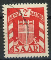 SAAR DIENSTMARKEN 1949 Michel Nummer 36 Gestempelt - Dienstmarken