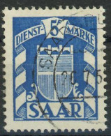 SAAR DIENSTMARKEN 1949 Michel Nummer 37 Gestempelt - Dienstzegels