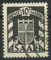 SAAR DIENSTMARKEN 1949 Michel Nummer 38 Gestempelt - Oficial