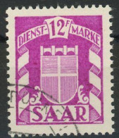 SAAR DIENSTMARKEN 1949 Michel Nummer 39 Gestempelt - Dienstzegels
