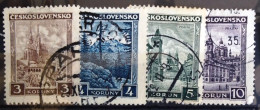 TCHECOSLOVAQUIE                          N° 263/266                              OBLITERE - Used Stamps