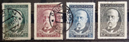 TCHECOSLOVAQUIE                          N° 270/273                              OBLITERE - Used Stamps