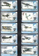 2005 Turkey Historical Aircrafts Of Turkish Air Force II Complete Set - Aviones