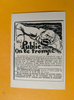 MUSEE DE L'AFFICHE Et Du TRACT  1902 PUBLIC ON TE TROMPE - Political Parties & Elections