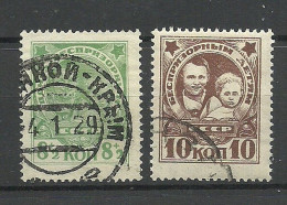 RUSSLAND RUSSIA 1926/27 Michel 313 & 315 O - Used Stamps