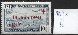 ALGERIE FRANCAISE PA 7 * Côte 2 € - Airmail