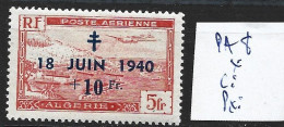 ALGERIE FRANCAISE PA  8 * Côte 2 € - Poste Aérienne