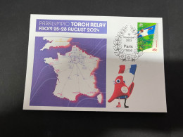 12-11-2023 (2 V 2) Paralympic Torch Relay 25 To 28 August 2023 - Itenerary Reveal 10-10-2023 - Verano 2024 : París