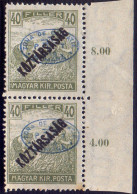 HUNGARY - MAGYARORSZAG. - KOZTARSASAG OVPT. PAIR - **MNH - 1919 - Debreczin