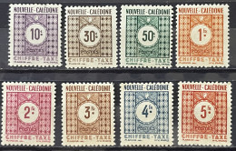 NEW CALEDONIA - MH* - 1948 -  # TAX 39/46 - Portomarken