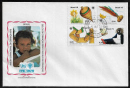 BRAZIL FDC COVER - 1979 International Year Of The Child SET FDC (FDC79#04) - Lettres & Documents