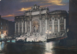 N3644 Roma - Fontana Di Trevi - Notturno Notte Night Nuit Nacht Noche  / Viaggiata 1972 - Fontana Di Trevi