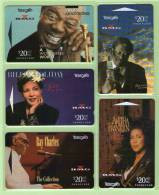 New Zealand - 1994 Black Music Legends Set (5) - NZ-D-13/17 - Mint - Musica