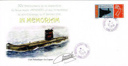 Nouvelle Caledonie Caledonia Timbre Personnalise A Moi PRIVÉ Disparition Sous-marin Minerve Cad Ag Phil 27/1/18 SIGNE - Carnets