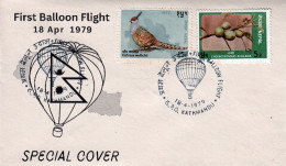 First Balloon Flight Special Cover 1979 NEPAL - Altri (Aria)