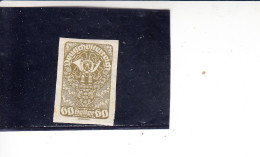 AUSTRIA  1919 - Unificato  213*  (L) -  Non  Dentellato - Ungebraucht