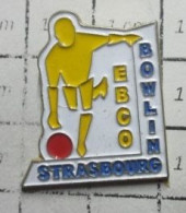 918B Pin's Pins / Beau Et Rare / SPORTS / BOWLING STRASBOURG ECBO - Bowling