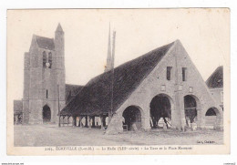 77 EGREVILLE Vers Lorrez Le Bocage N°2165 La Halle Du XIIème La Tour Et La Place Massenet Coll Chabert VOIR DOS - Lorrez Le Bocage Preaux