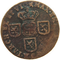 SPANISH NETHERLANDS NAMUR LIARD 1712 Maximilian Emanuel Von Bayern 1711-1714 #s053 0361 - 1556-1713 Países Bajos Españoles