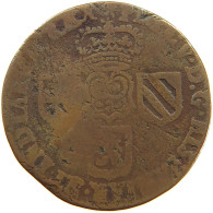 SPANISH NETHERLANDS NAMUR LIARD 1710 FELIPE V. (1700-1724, 1724-1746) #a066 0465 - 1556-1713 Spanische Niederlande