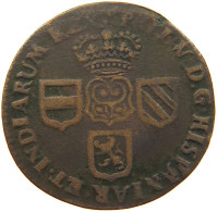 SPANISH NETHERLANDS NAMUR LIARD 1710 FELIPE V. (1700-1724, 1724-1746) #t016 0097 - 1556-1713 Spanische Niederlande