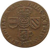 SPANISH NETHERLANDS LIARD 1710 FELIPE V. (1700-1724, 1724-1746) RARE #t065 0043 - 1556-1713 Paesi Bassi Spagnoli