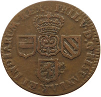 SPANISH NETHERLANDS LIARD 1710 FELIPE V. (1700-1724, 1724-1746) RARE #t065 0043 - 1556-1713 Spaanse Nederlanden
