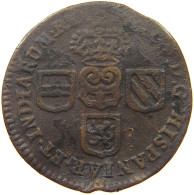 SPANISH NETHERLANDS LIARD 1709 FELIPE V. (1700-1724, 1724-1746) #a002 0669 - 1556-1713 Spaanse Nederlanden