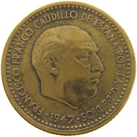 SPAIN PESETA 1947 50 Francisco Franco 1939-1975 RARE #a064 0709 - 1 Peseta