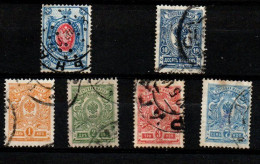 1909 - Russia 61/63 + 66/68 Stemma   ------ - Used Stamps