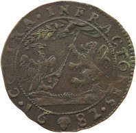 SPANISH NETHERLANDS RECHENPFENNIG 1682 CARLOS II (1665-1700) #t099 0463 - 1556-1713 Países Bajos Españoles