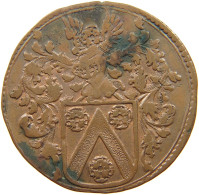 SPANISH NETHERLANDS RECHENPFENNIG 1680 Jean Heymans, City Treasurer BRUSSELS JETON 1680 #t109 0049 - 1556-1713 Spanish Netherlands