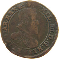 SPANISH NETHERLANDS RECHENPFENNIG 1650 FELIPE IV. 1621-1665 #t099 0437 - 1556-1713 Spanish Netherlands