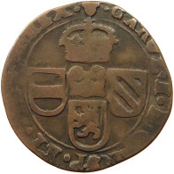 SPANISH NETHERLANDS OORD 1681 CARLOS II (1665-1700) DOUBLE STRUCK DATE #t063 0525 - 1556-1713 Países Bajos Españoles