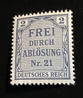 Deutsches Reich 1903 Dienstmarken Mi. 1 Postfrisch/** MNH - Service
